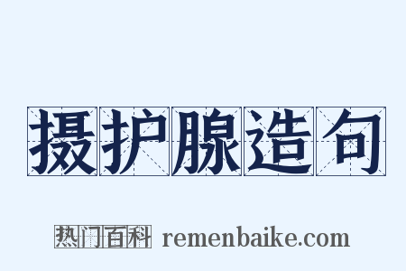 摄护腺造句是什么意思的图片